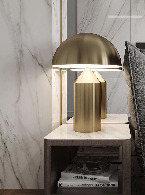 Oriental table lamp with pierced brass design handcrafted in Marrakech