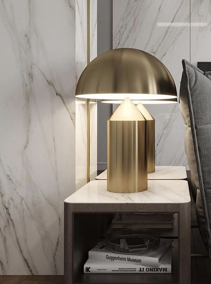 Oriental table lamp with pierced brass design handcrafted in Marrakech